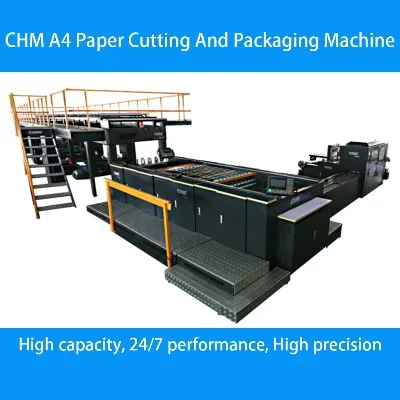 CHM-A 4-4 A4 Papye Koupe ak anbalaj Liy Pwodiksyon machin
